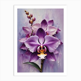 Purple Orchids Art Print