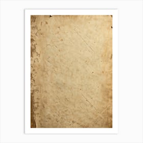 Antique Paper Exhibiting A Rustic Pattern Aged Sepia Tones With Gentle Creases And Worn Edges Hint (6) Art Print