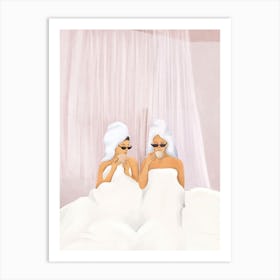 Morning with a friend 2 Art Print