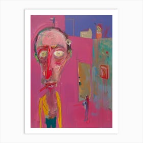 'The Man In Pink' Art Print