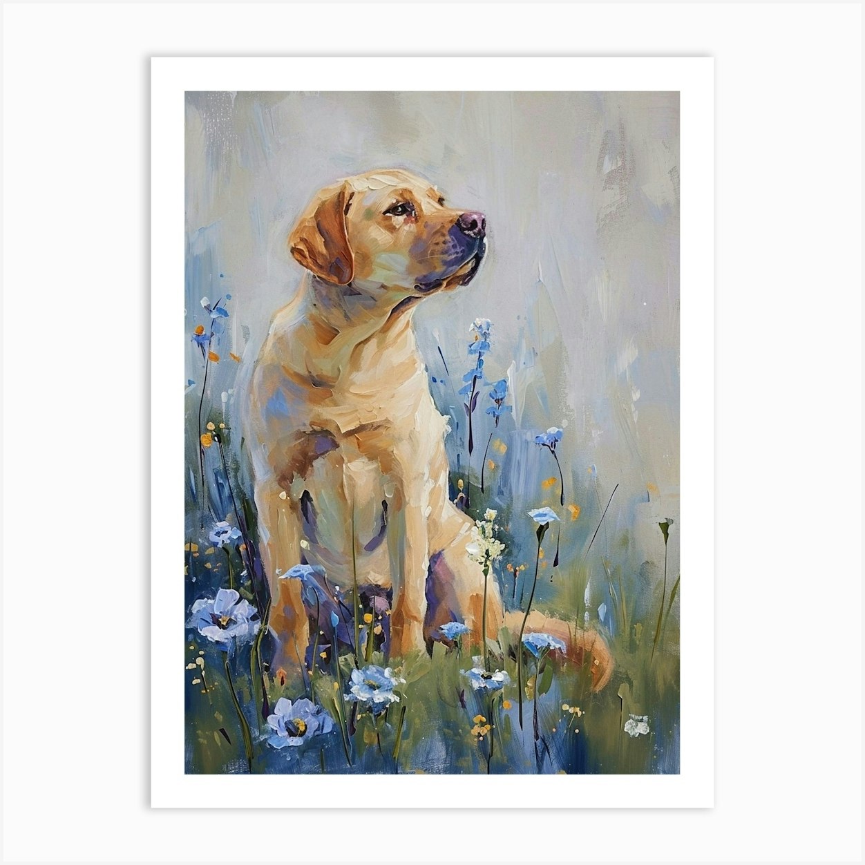 Yellow Labrador Shoulder Bag - Watercolor Yellow Labrador Shoulder Bag - Watercolor