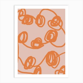 Orange & Pink Art Print