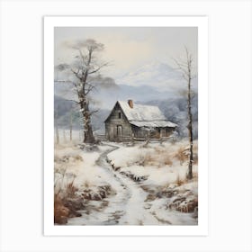 Old Stone Farm Winter 12 Art Print