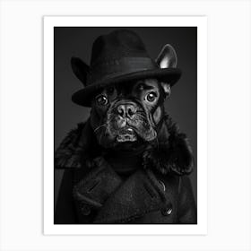 Black French Bulldog 1 Art Print