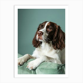 Springer Spaniel.Generated AI. Art Print 1 Poster