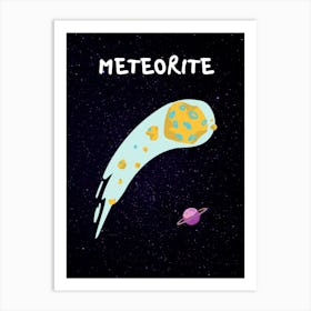 Meteorite Art Print