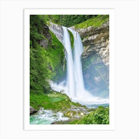 Grawa Waterfall, Austria Majestic, Beautiful & Classic (2) Art Print
