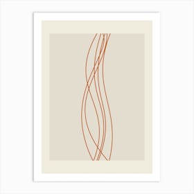 Wavy Line Art Print