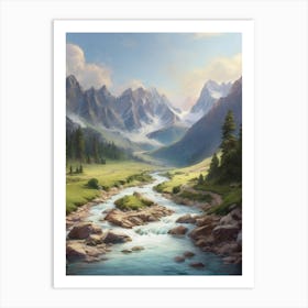 Landscape Painting 27 Art Print