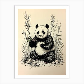Panda Bear 9 Art Print