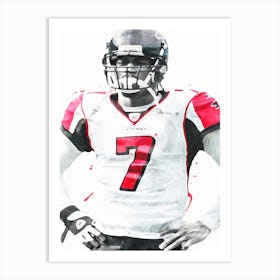 Michael Vick Atlanta 1 Art Print