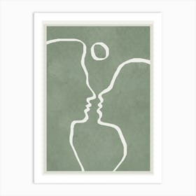 Abstract Couple Art Print