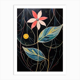 Daisy 1 Hilma Af Klint Inspired Flower Illustration Art Print