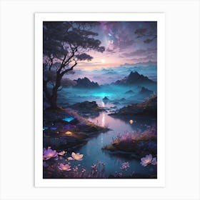 Lily Pond Print Art Print