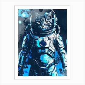 Cat Galaxy Space Art Print