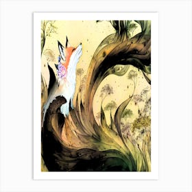Enchanted Spirit Fox Art Print
