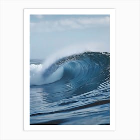 Wave Breaking In The Ocean Art Print