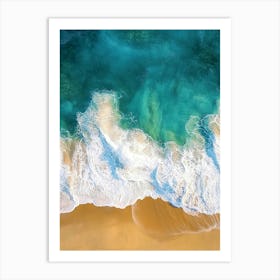 Aerial View Of A Beach 68 Art Print