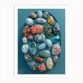 Colorful Marbles Art Print