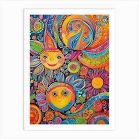 Psychedelic Painting ~ Reimagined 3 Art Print