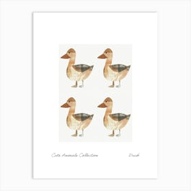 Cute Animals Collection Duck 3 Art Print