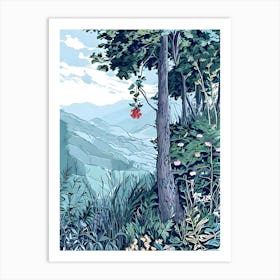 Mountain View Art Print