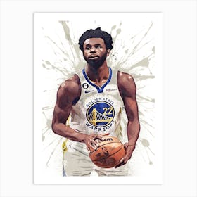 Andrew Wiggins State Warriors Art Print