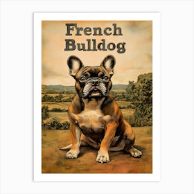 French Bulldog Vintage Art Print