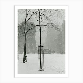 Tree In Snow, New York City (1900–1902), Alfred Stieglitz Art Print