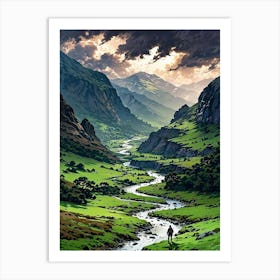 Landscape Painting Art Print