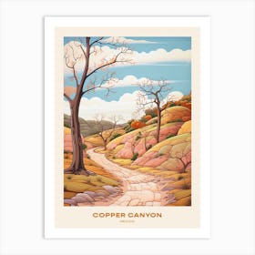 Copper Canyon Mexico 2 Hike Poster Art Print