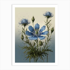 Blue Cosmos Art Print