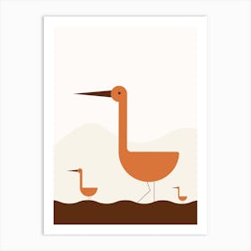 Egrets Art Print