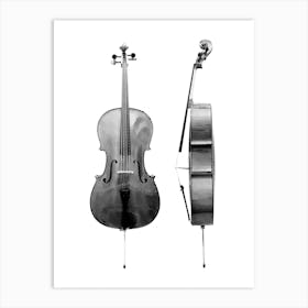 Cello Line Art 2 Art Print