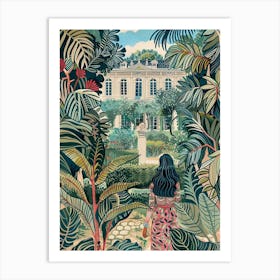 In The Garden Chateau De Villandry Gardens 1 Art Print