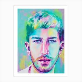 Calvin Harris Colourful Illustration Art Print