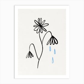 Sad Flower Art Print