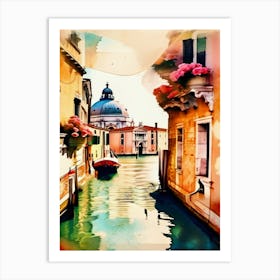 Venice, Double Exposure Art Print