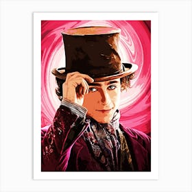 willy wonka movie 4 Art Print