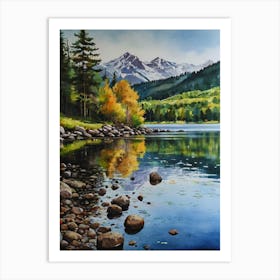 Lake In Colorado Art Print