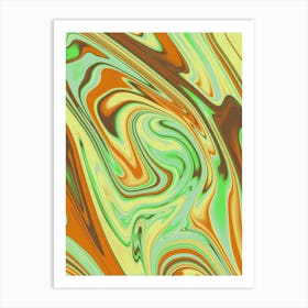 Psycodelic Colorful Abstract Painting Art Print