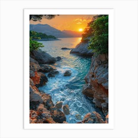 Sunset In Croatia 6 Art Print