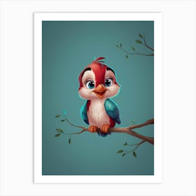 Cute Little Bird Art Print