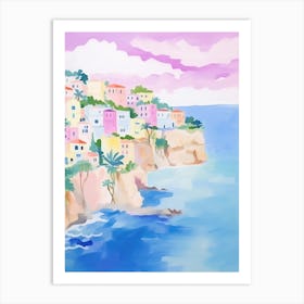 Tropea, Italy Colourful View 2 Art Print