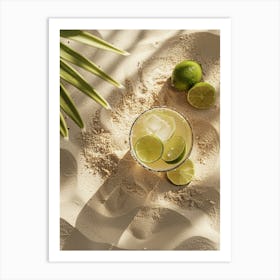 Margarita On The Beach Art Print