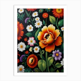Ukrainian Flowers Art Print