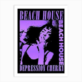 Beach House Depression Cherry Classic Poster Art Print