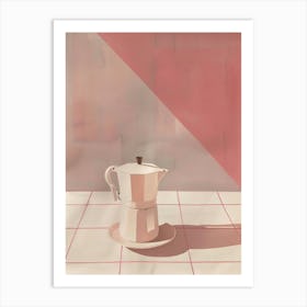 Pink Breakfast Food Panini 3 Art Print