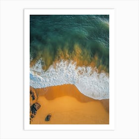 Aerial View Of The Beach 1 Art Print