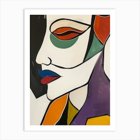 Abstract Face 1 Art Print